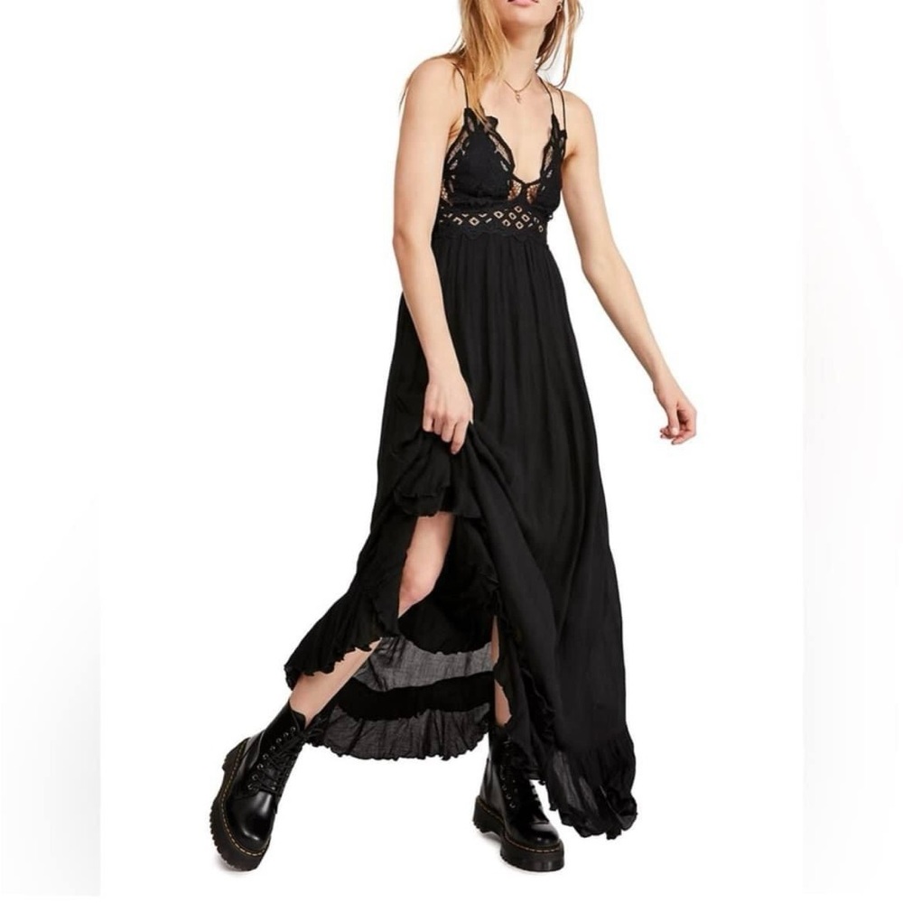 Free People Adella Maxi Slip dress